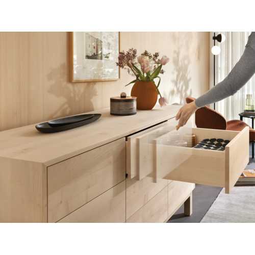 COULISSE SORTIE TOTALE TANDEM 30 KG/600mm AVEC TIP-ON
