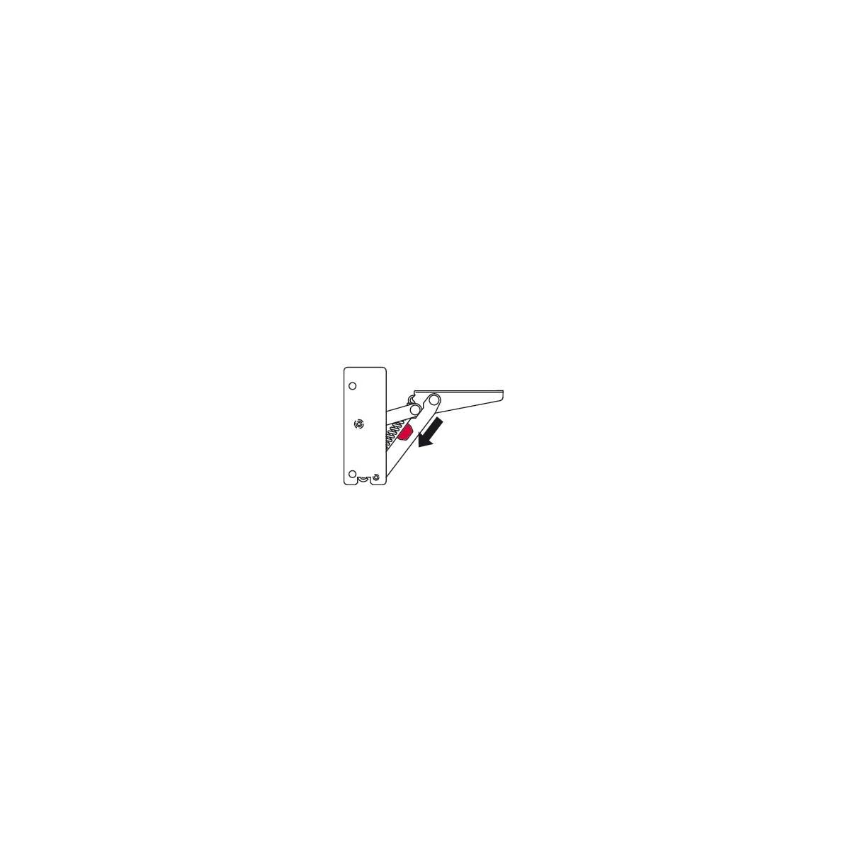 FERRURE DROITE POUR PORTE RELEVABLE