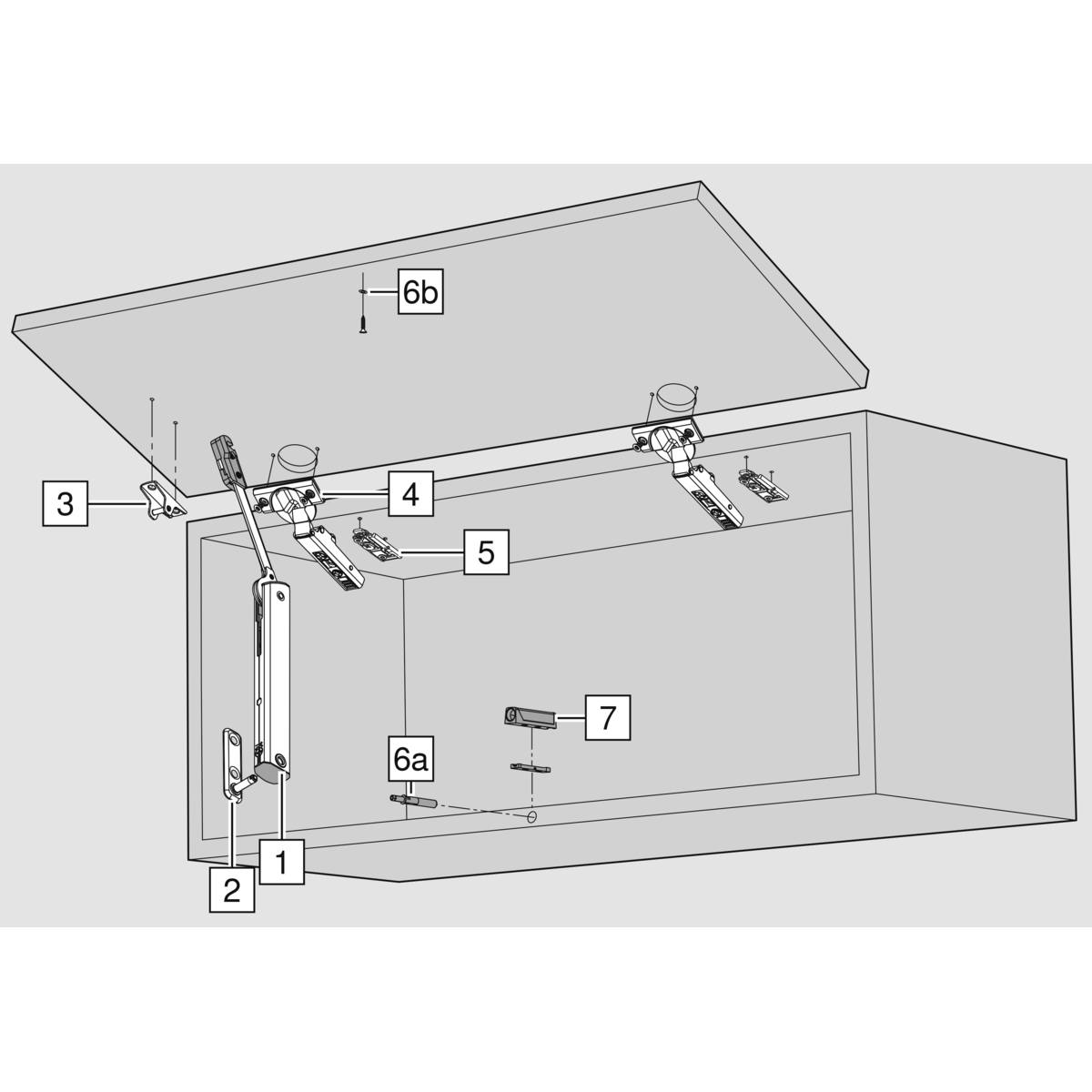 CHARNIÈRE 110° SANS RESSORT CLIP TOP POUR MEUBLE ÉPAIS INSERTA/EN APPLIQUE