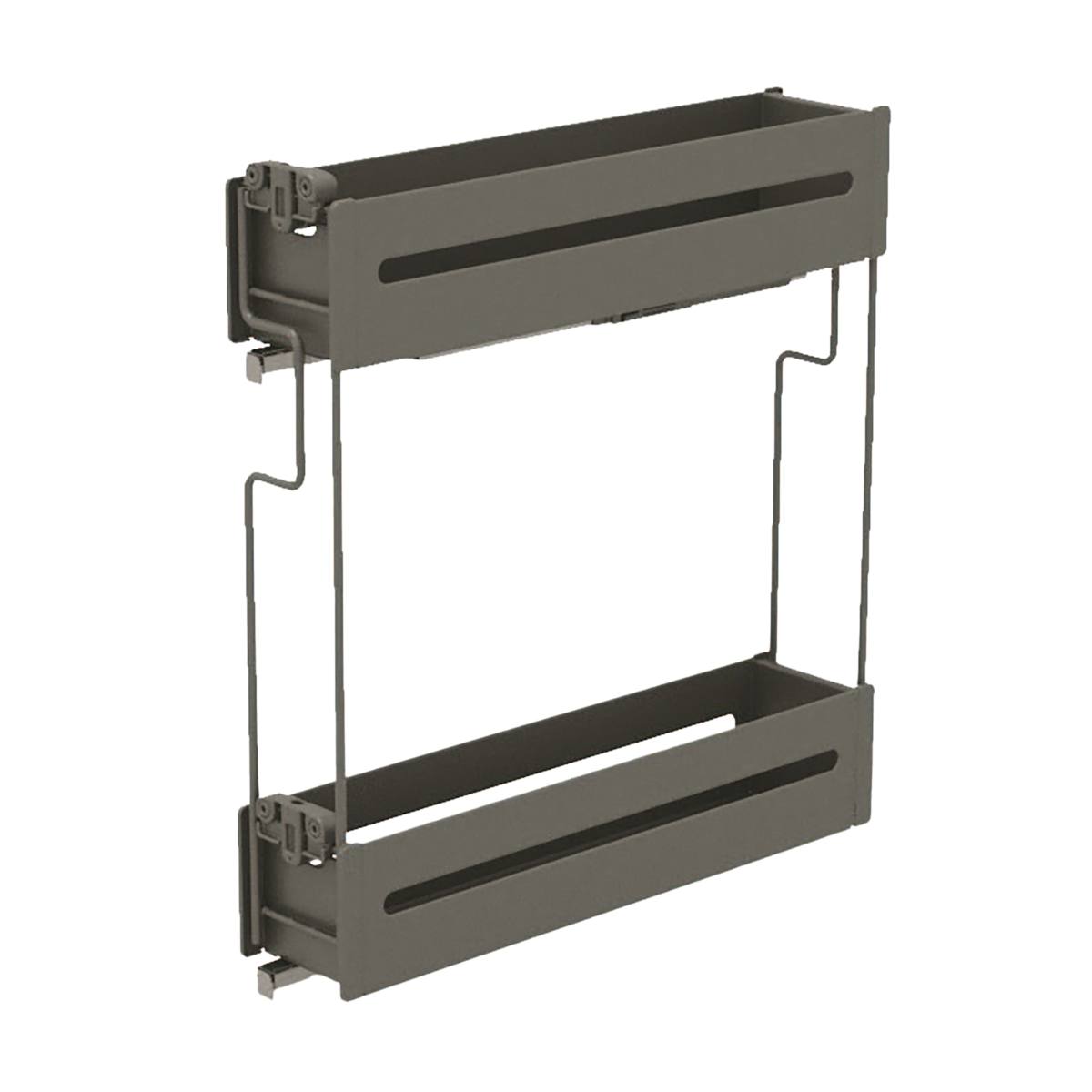 PORTE BOUTEILLES RANGE EPICE 15CM SORTIE TOTALE- TOLE ANTHRACITE