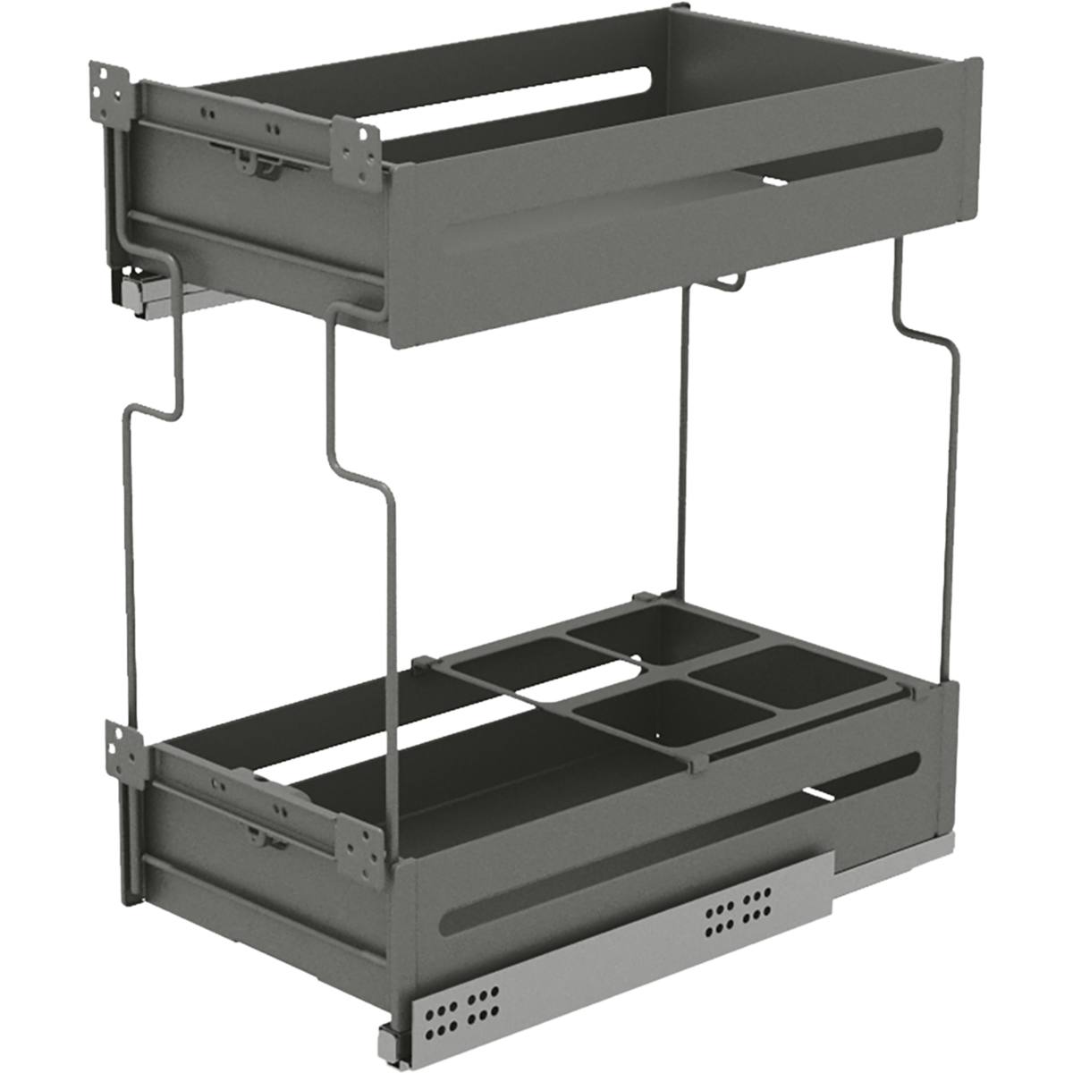 PORTE BOUTEILLES RANGE EPICE 30 CM SORTIE TOTALE- TOLE ANTHRACITE