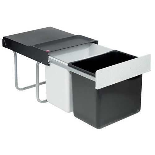 POUBELLE 2 BACS 18L+18L