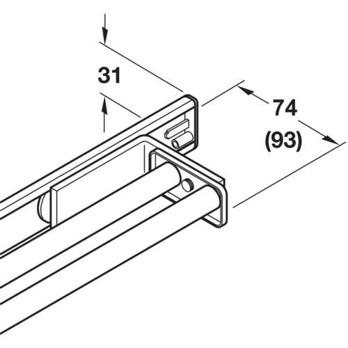 PORTE-TORCHONS 2 BRANCHES