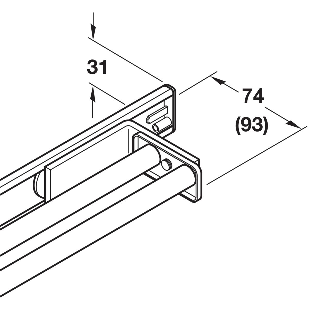 PORTE-TORCHONS 2 BRANCHES