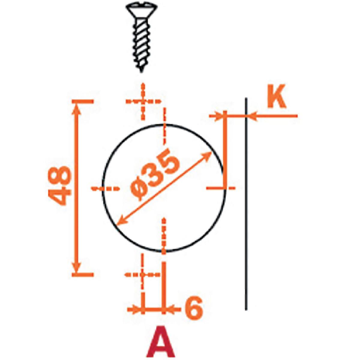 CHARNIÈRE 110° AVEC AMORTISSEUR SÉRIE 700 TITANIUM