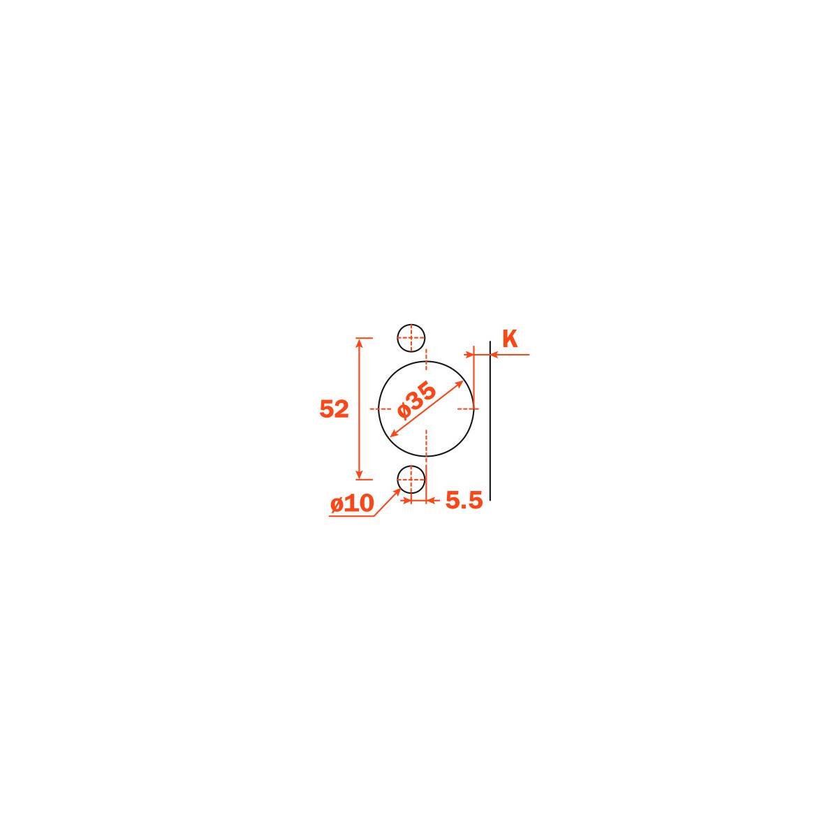CHARNIÈRE 110° AVEC RESSORT SÉRIE 200