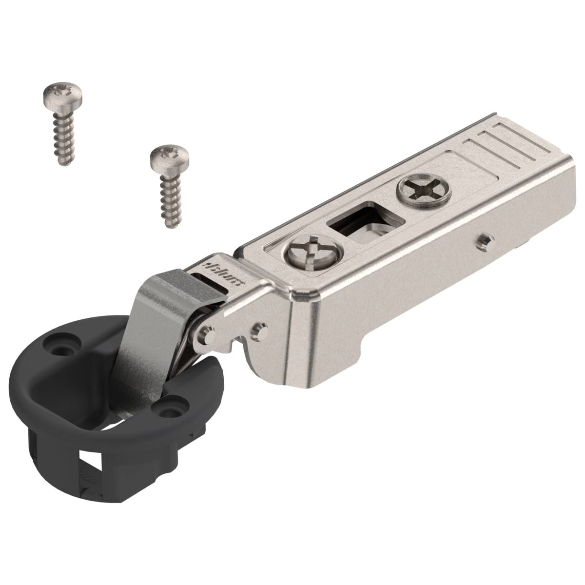 CHARNIERE A VISSER PORTE VERRE SEMI-APPLIQUE 94°