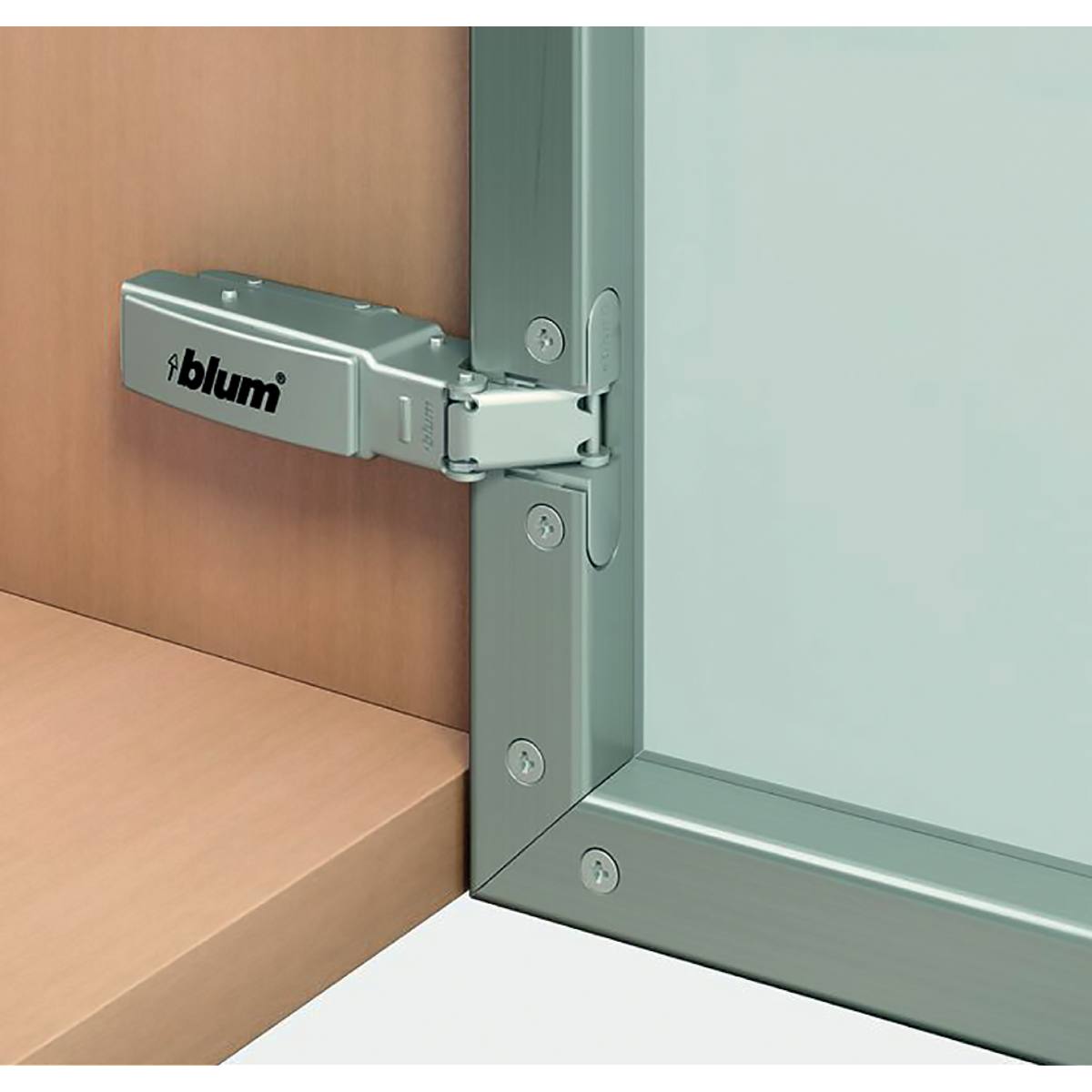 CHARNIÈRE 95° POUR CADRE ALU EN APPLIQUE