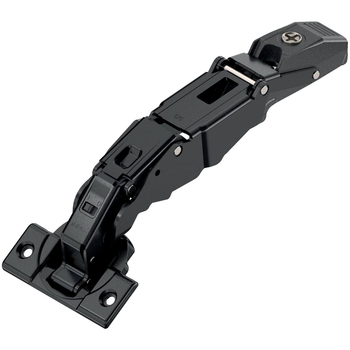 CCHARNIÈRE CLIP TOP A VISSER 125° APPLIQUE ÉPAISSE ENCOMBREMENT 0 NOIR ONYX