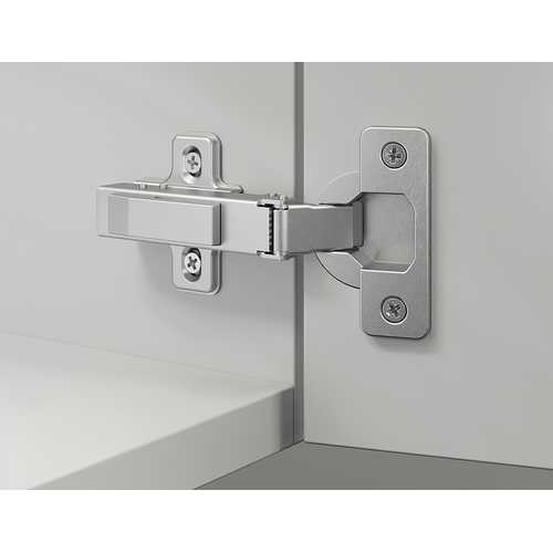 CHARNIÈRE 110° AVEC AMORTISSEUR METALLA SM KOMBI À VISSER/EN APPLIQUE