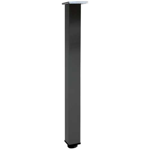 PIED DE TABLE CARRÉ INOX BROSSÉ