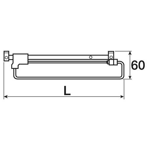 PORTE-CINTRES COULISSANT 350 MM