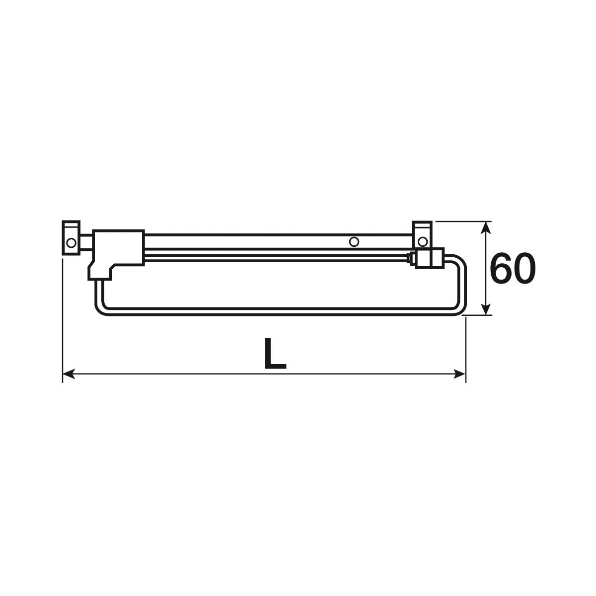 PORTE-CINTRES COULISSANT 350 MM