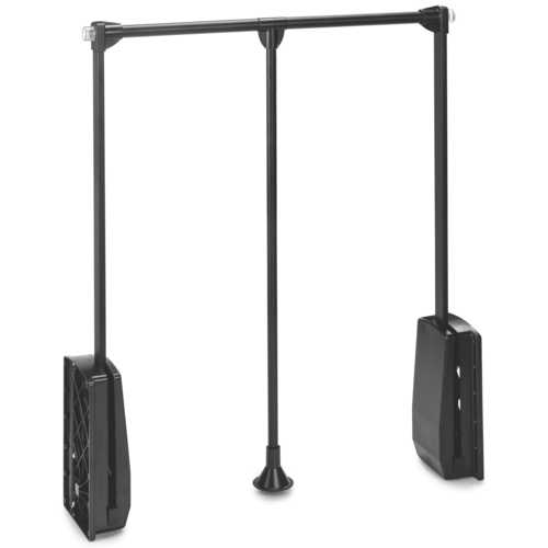 PENDERIE RABATTABLE HANG NOIR AJUSTABLE DE 600 À 830 MM