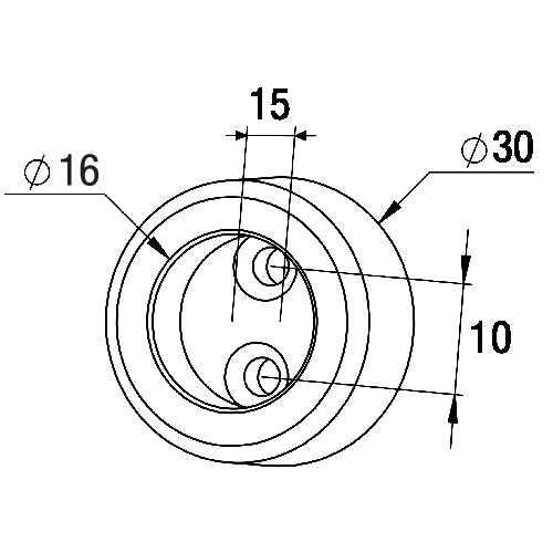 PAIRE NAISSANCES AVEC ENJOLIVEURS POUR TUBE ROND D 16 MM CHROME