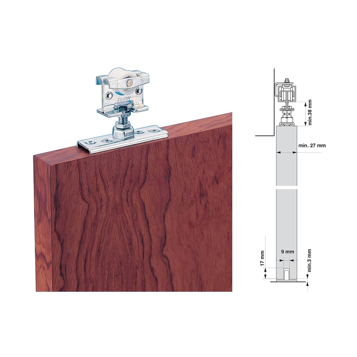 ACCESSOIRES DE PORTE COULISSANTE 45kg - 029157 | Référence Batiment