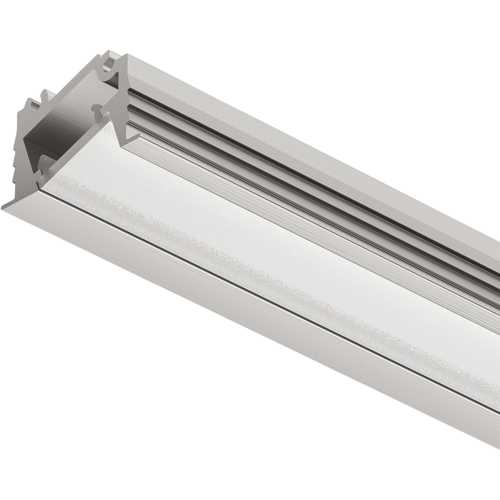 PROFIL LOOX5 1106 ENCASTRÉ NOIR AVEC REPARTITION ASYMETRIQUE DE LA LUMIERE  / POUR RUBAN LED 8/10MM