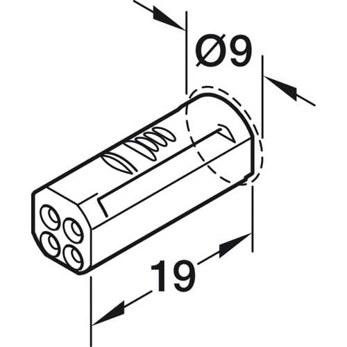 CÂBLE ALIMENTATION POUR RUBAN LED LOOX5 RVB 10mm 24V