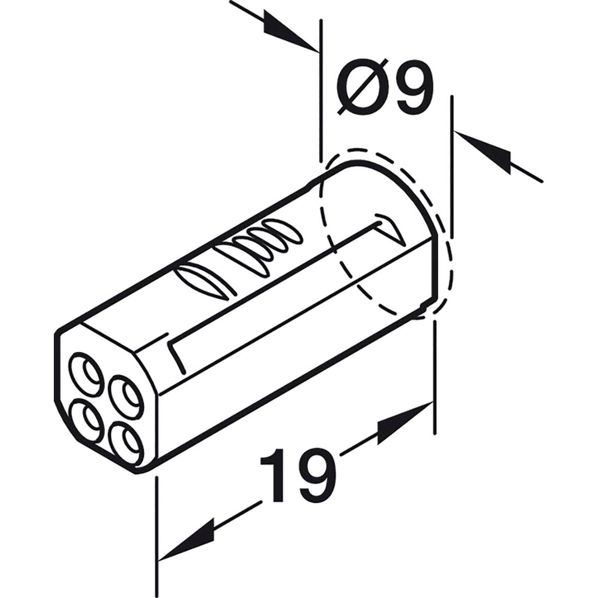 CÂBLE ALIMENTATION POUR RUBAN LED LOOX5 RVB 10mm 24V