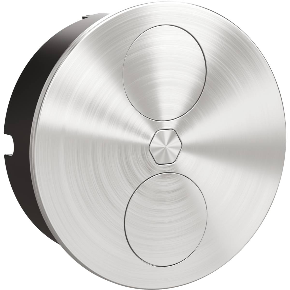 BLOC 2 PRISES ENCASTRABLES E-DUPLEX 220/240V FINITION INOX OUVERTURE MOTORISÉE