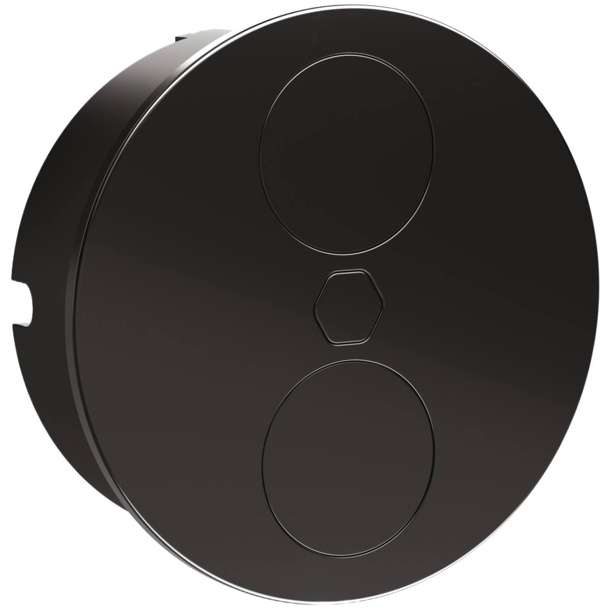 BLOC 2 PRISES ENCASTRABLES E-DUPLEX 220/240V FINITION NOIR OUVERTURE MOTORISÉE