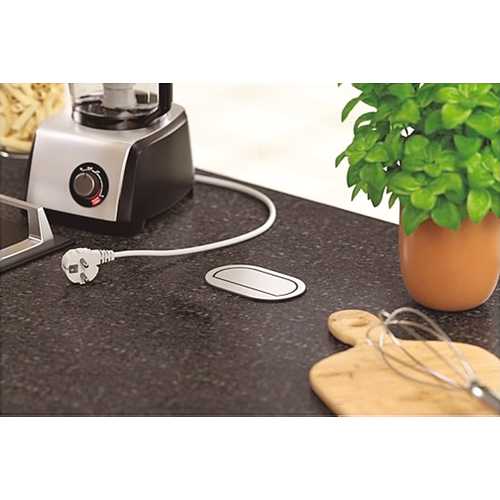 BLOC 2 PRISES ENCASTRABLES 220/240V PICCOLINO INOX
