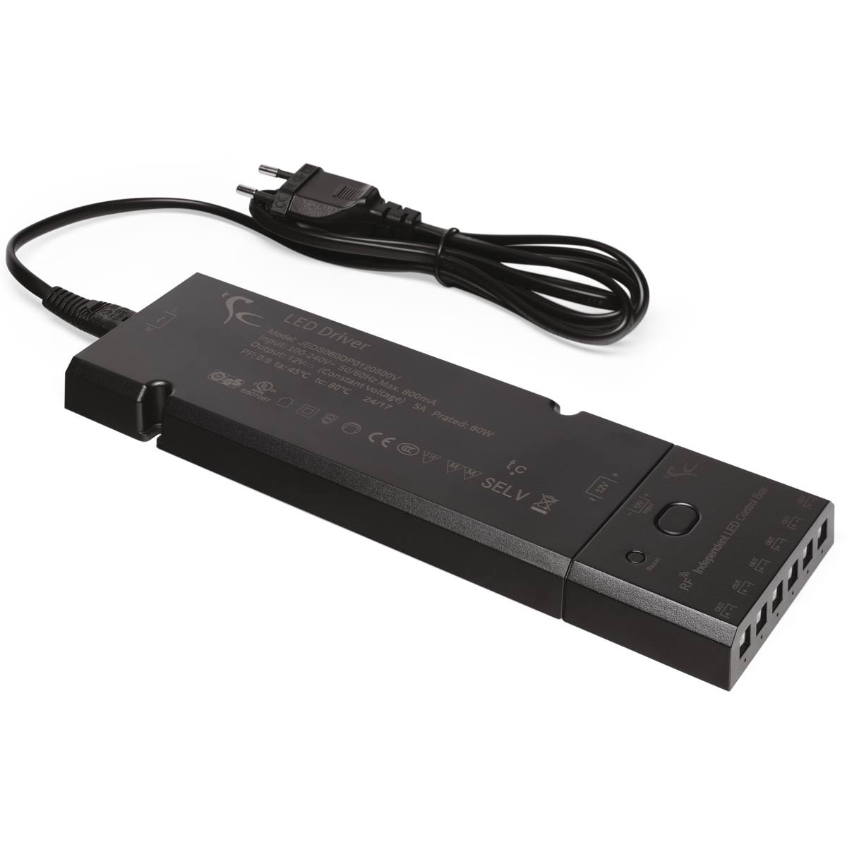 TRANSFORMATEUR L144 60W / 12V 6 SORTIES, COMMANDE RADIO AVEC ACCESSOIRES SANS FIL