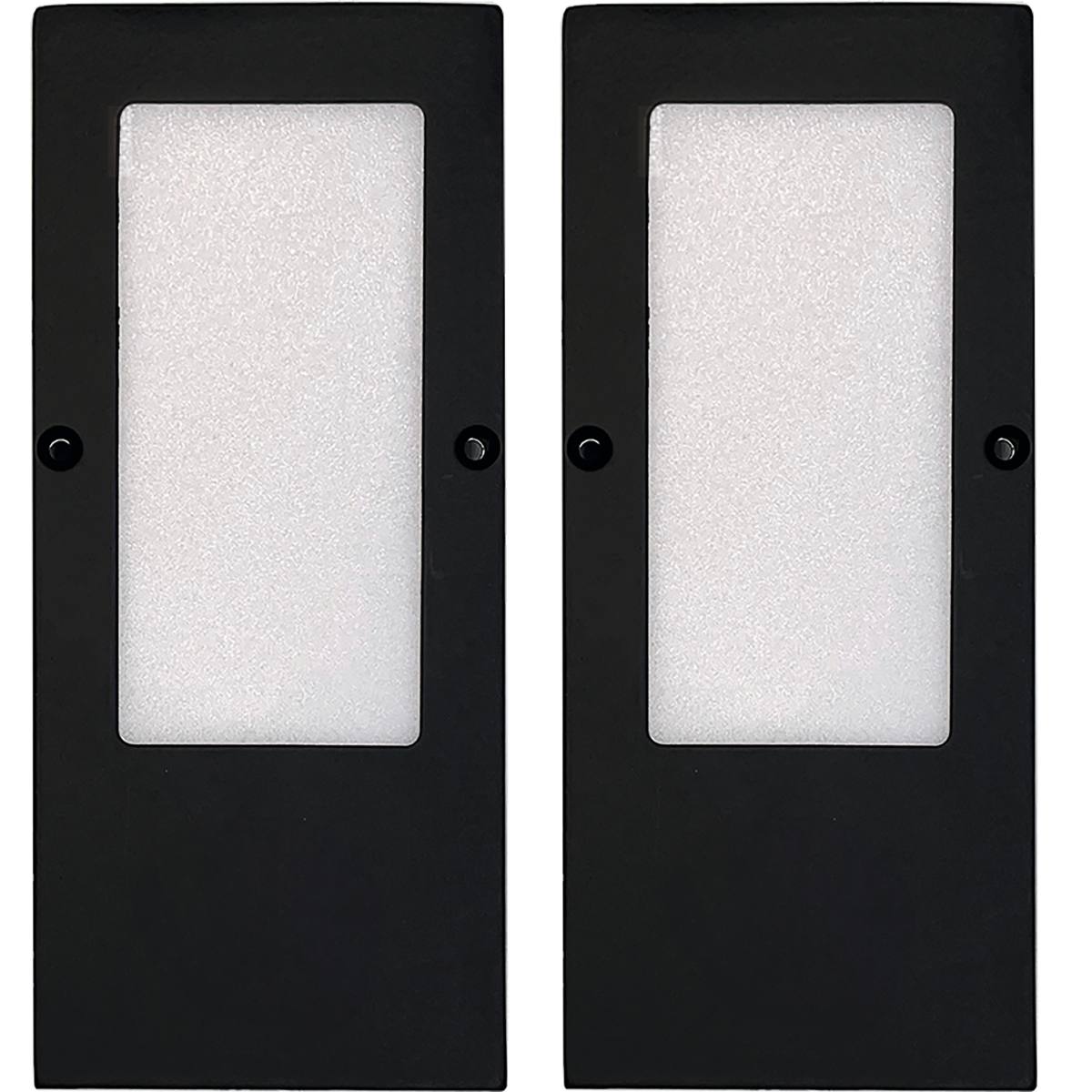 KIT 2 SPOTS PULSAR NOIR EN APPLIQUE 4500°K