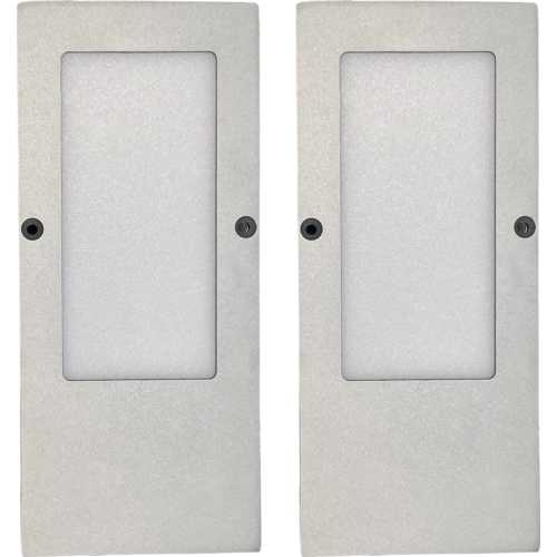 KIT 2 SPOTS PULSAR FINITION ARGENT EN APPLIQUE 4500°K