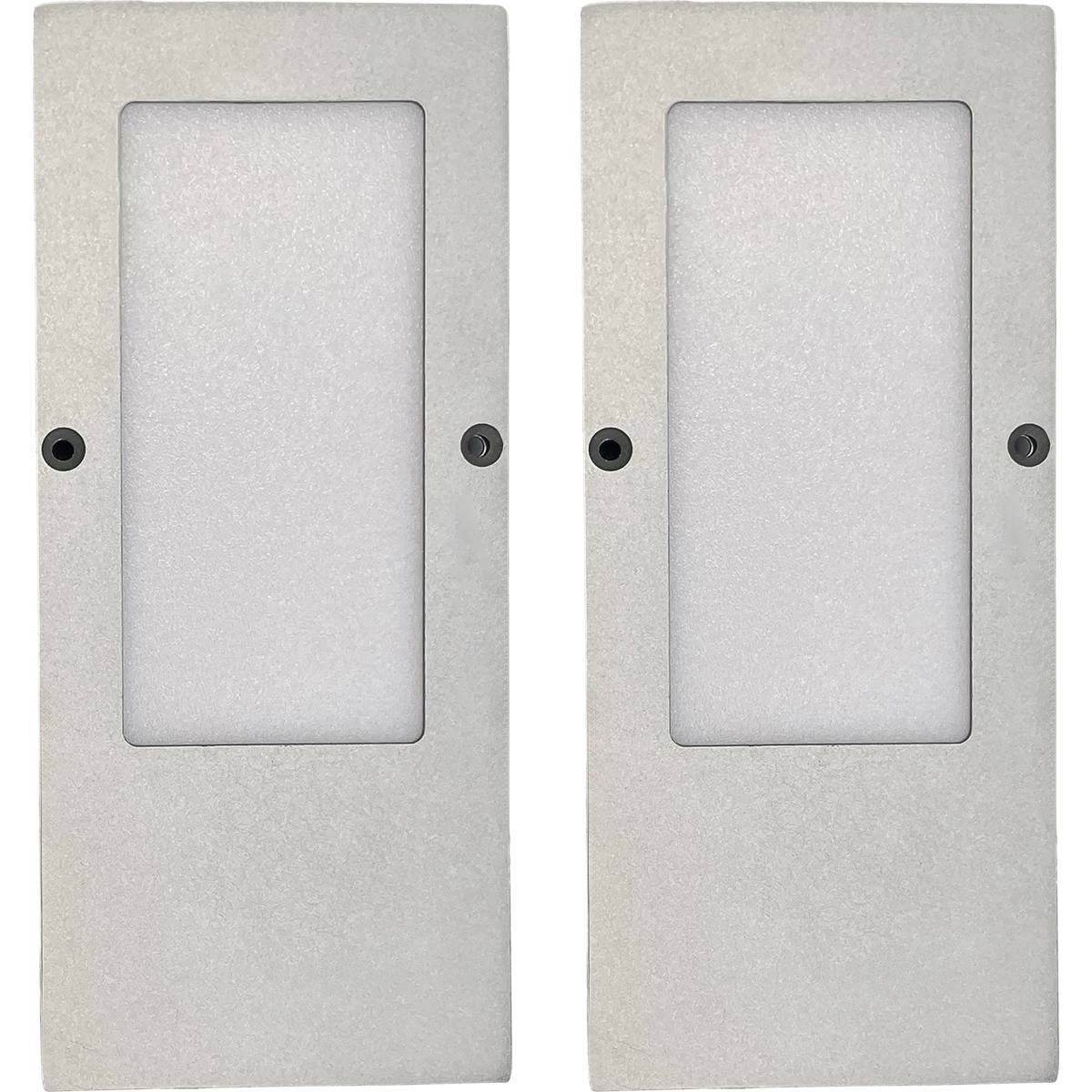 KIT 2 SPOTS PULSAR FINITION ARGENT EN APPLIQUE 4500°K