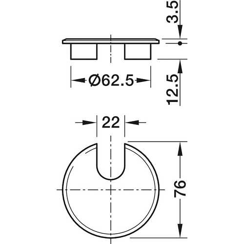PASSE-CÂBLE ROND