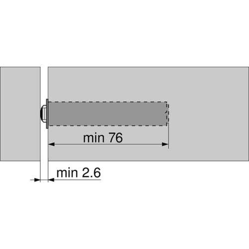 TIP-ON LONG AVEC BUTÉE NOIR CARBONE