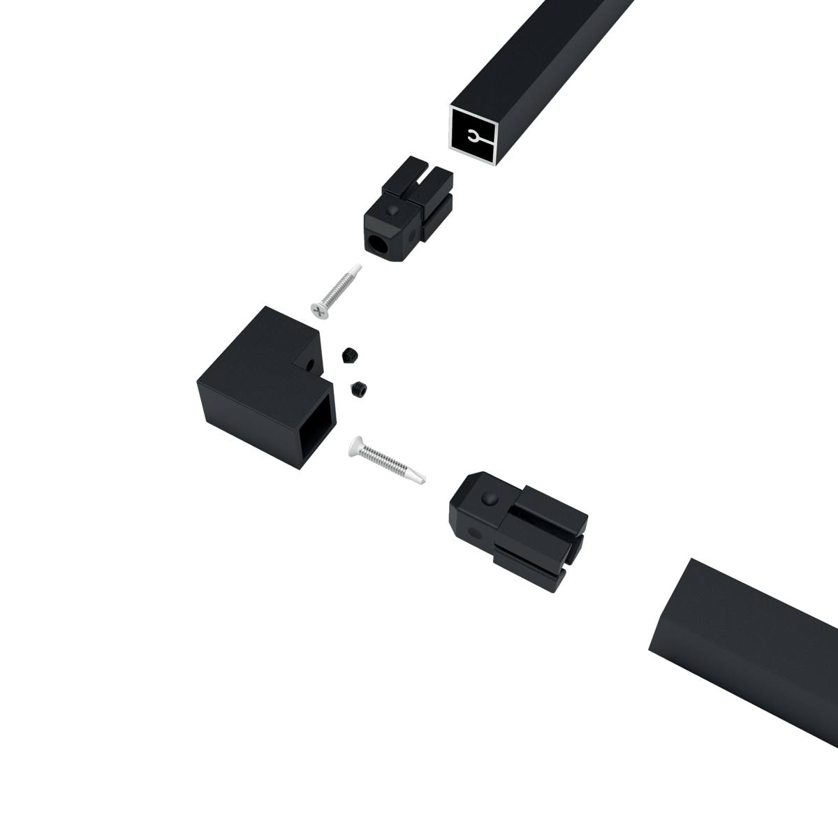 CONNECTEUR 2 VOIES GRANITE NOIR - AIRGO