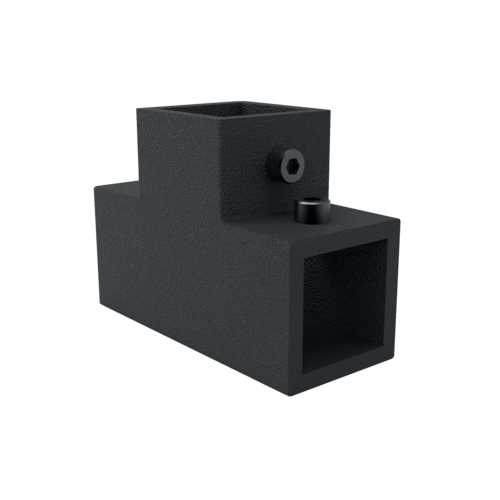 CONNECTEUR 3 VOIES PLAT GRANITE NOIR - AIRGO