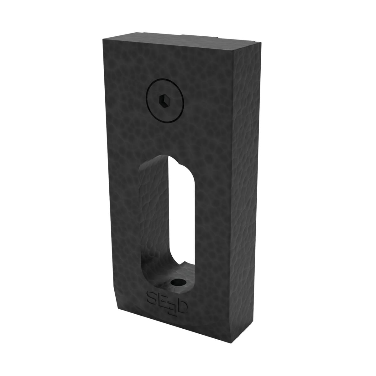 KIT 2 SUPPORTS TRINGLE DE PENDERIE LIFT GRANITE NOIR