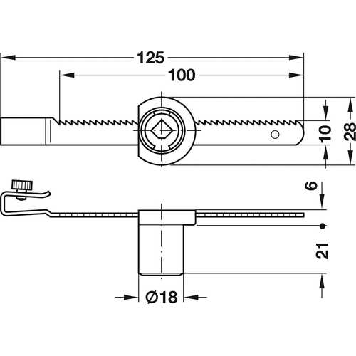 SERRURE DE VITRINE SYMO