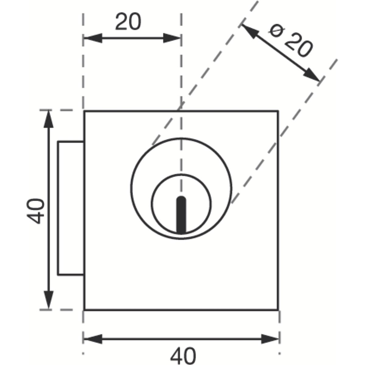 SERRURE D'ARMOIRE À CYLINDRE
