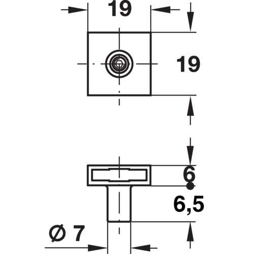 BROCHE SYMO L.6,5 mm