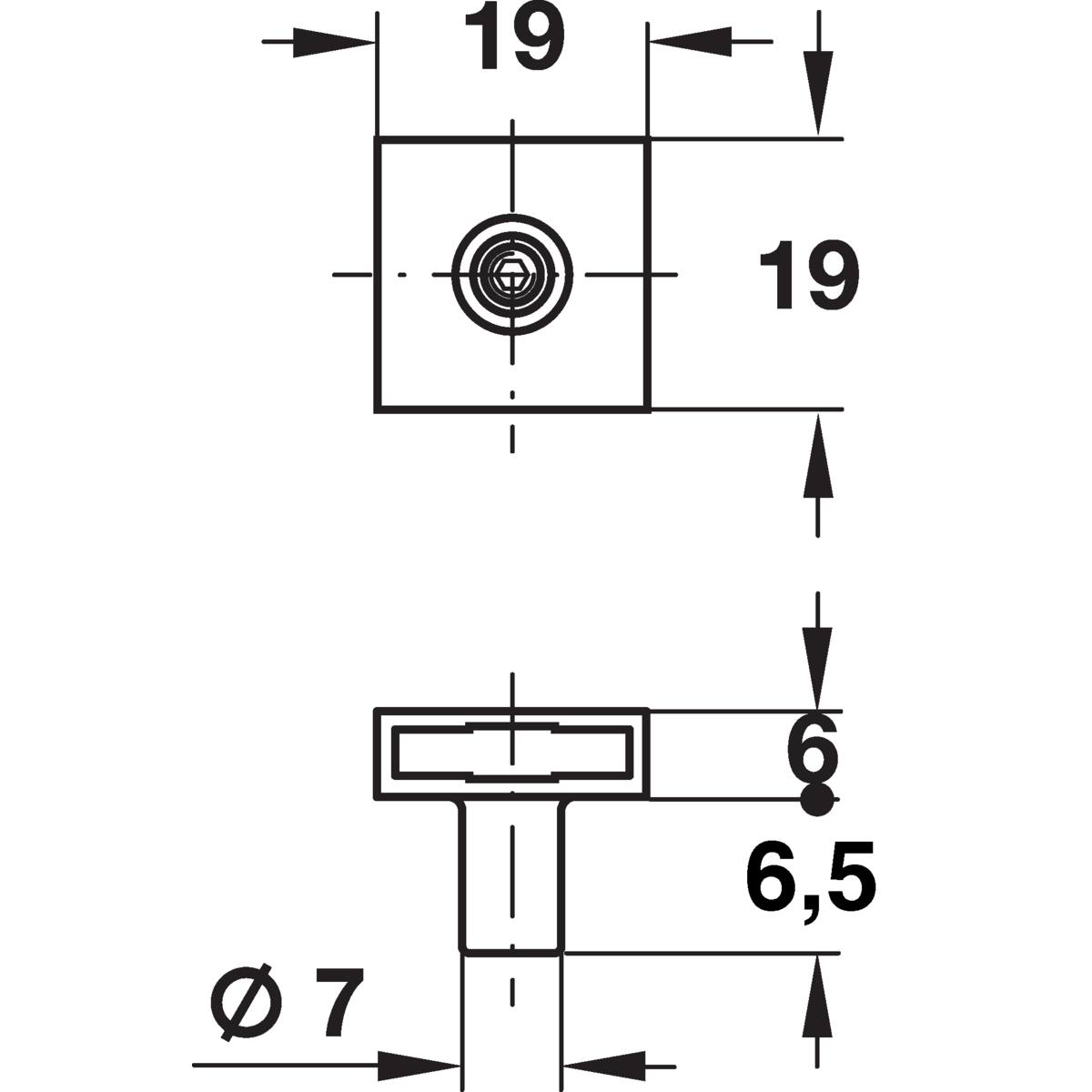 BROCHE SYMO L.6,5 mm