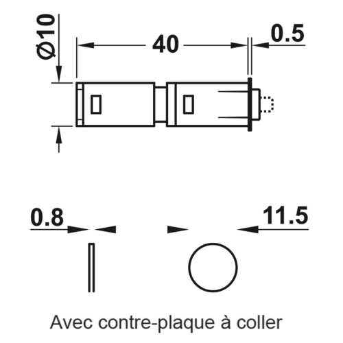 LOQUETEAU MAGNÉTIQUE PUSH