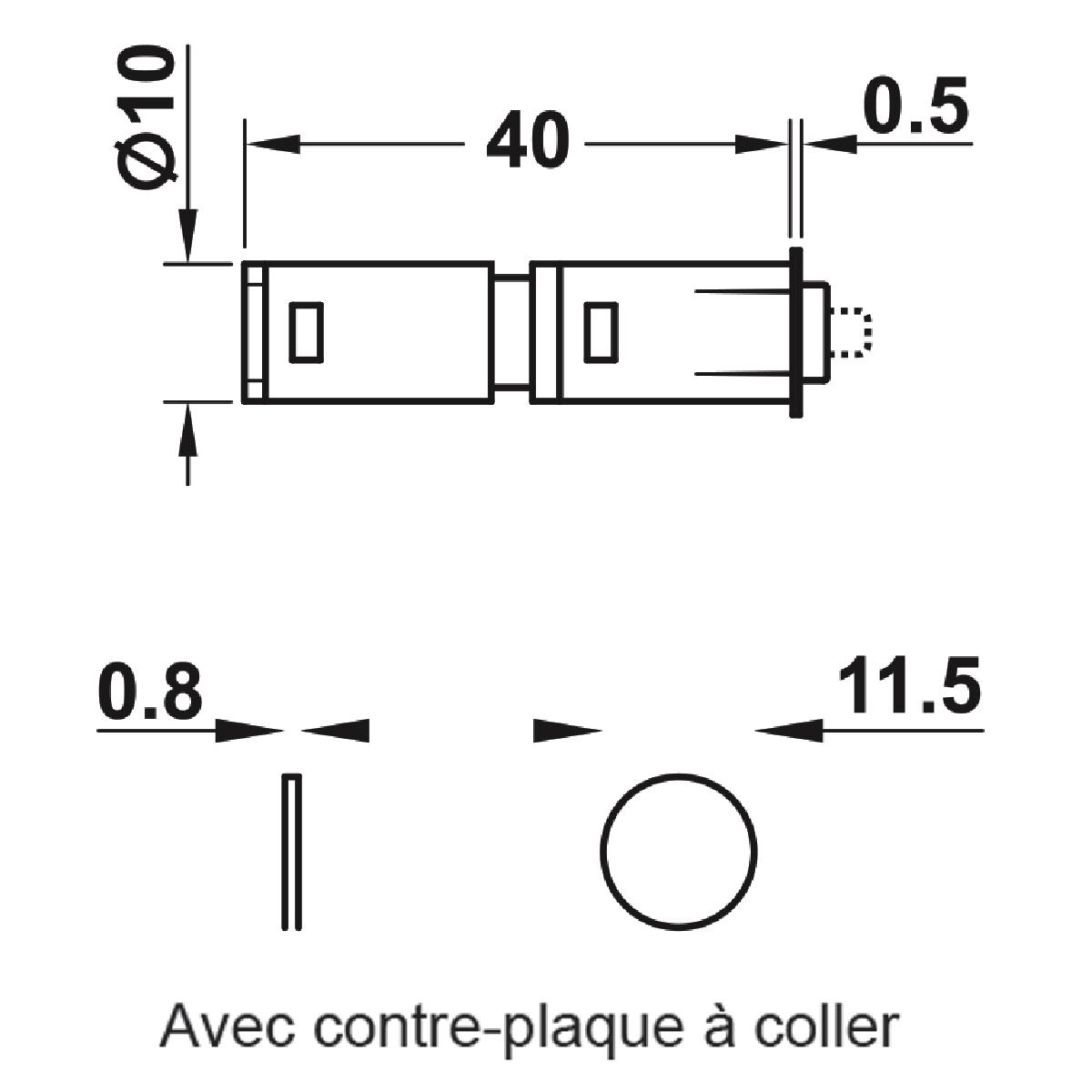 LOQUETEAU MAGNÉTIQUE PUSH
