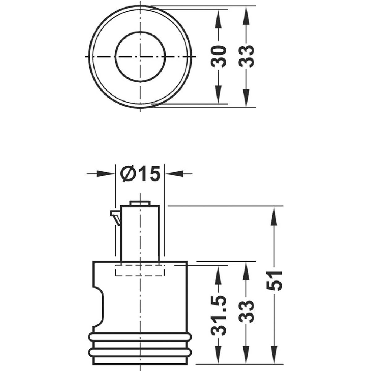 BOUTON TOURNANT SYMO GAUCHE