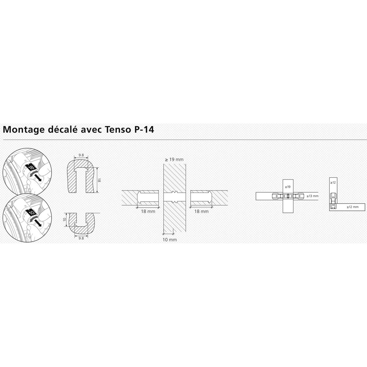 LAMELLES TENSO P-14 (1000 PAIRES)