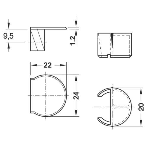 FERRURE D'ASSEMBLAGE RASANT-TAB
