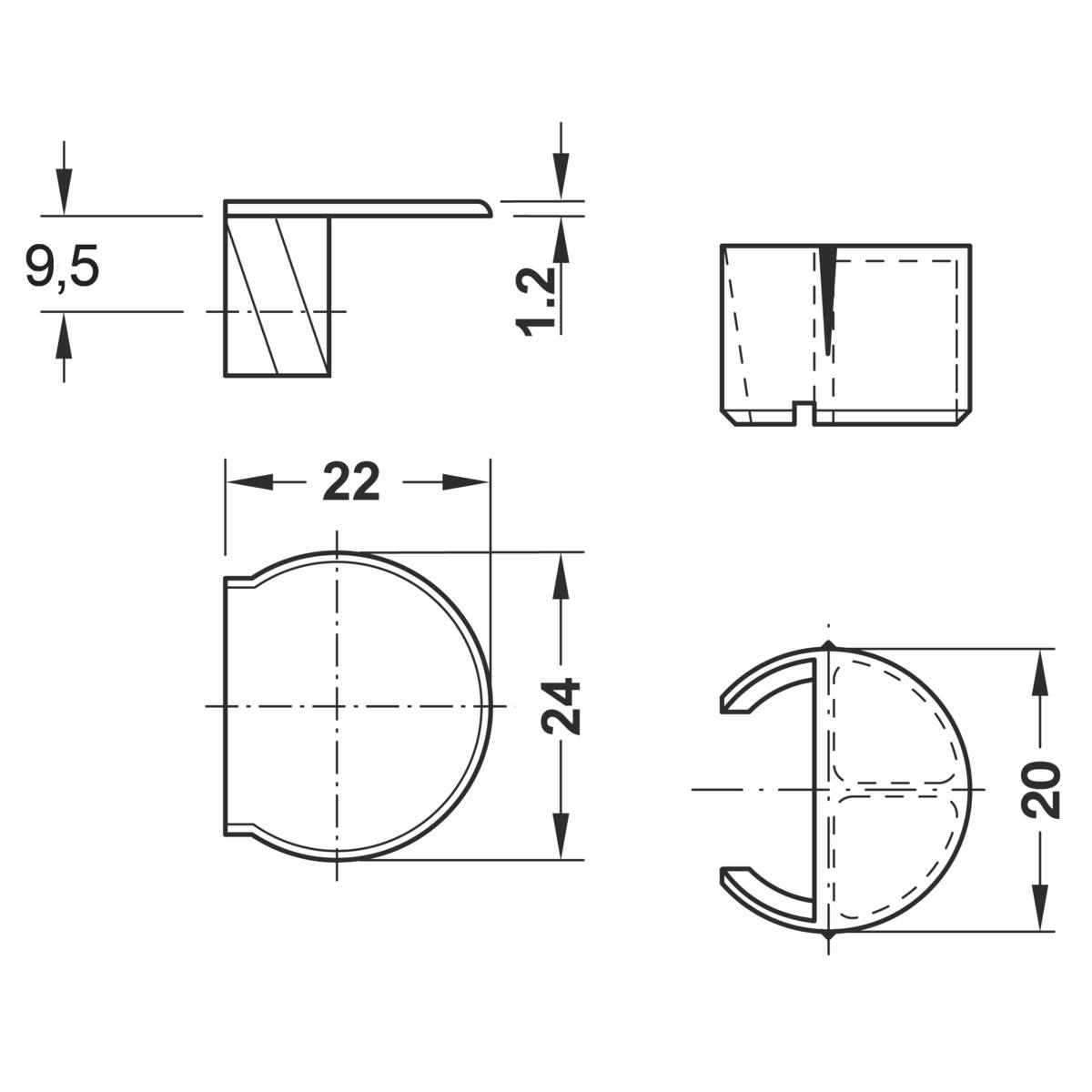 FERRURE D'ASSEMBLAGE RASANT-TAB