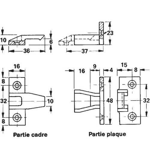 FERRURE D'ASSEMBLAGE KEKU