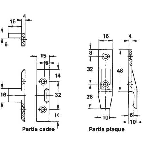 FERRURE D'ASSEMBLAGE KEKU