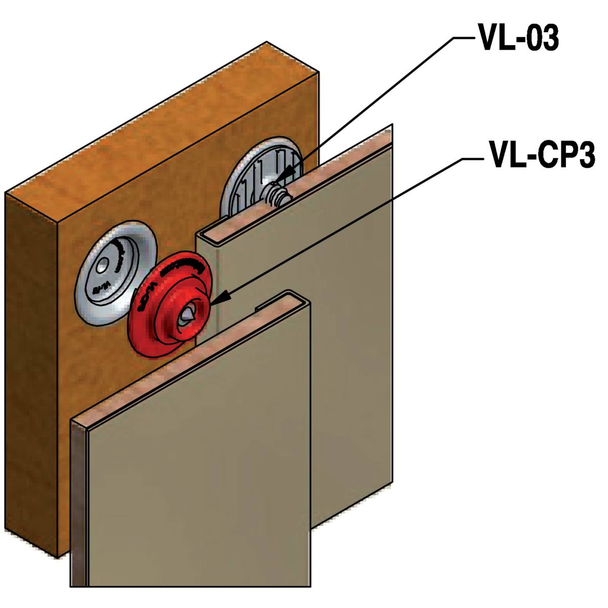 INSERT DE CENTRAGE POINTE MÉTAL VERY LOW PROFILE