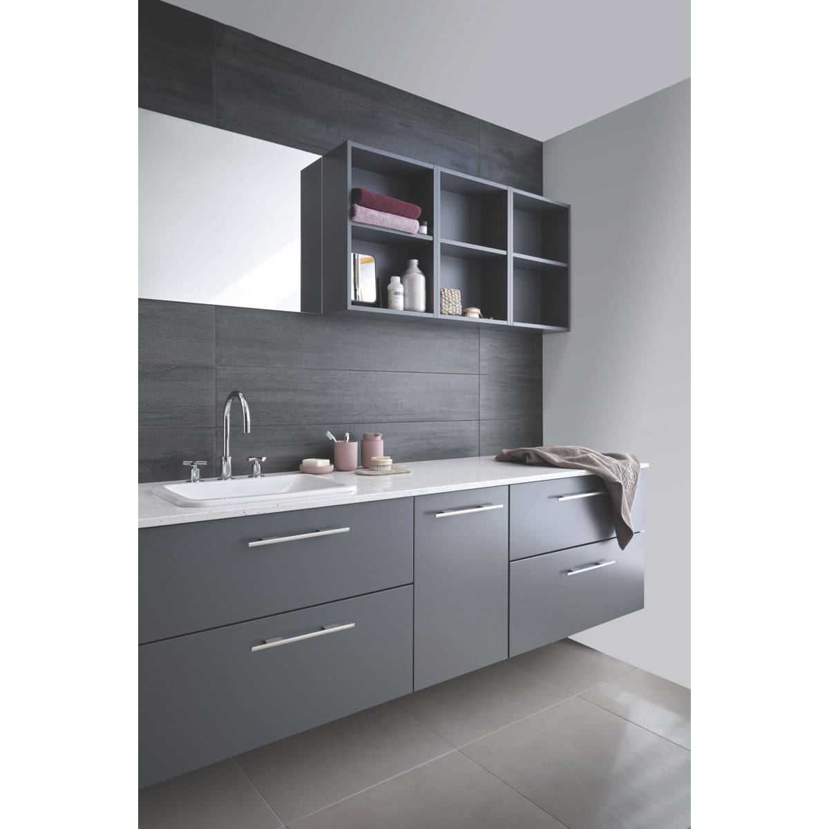 POIGNÉE DE MEUBLE TAU FINITION INOX BROSSÉ ENTRAXE 160