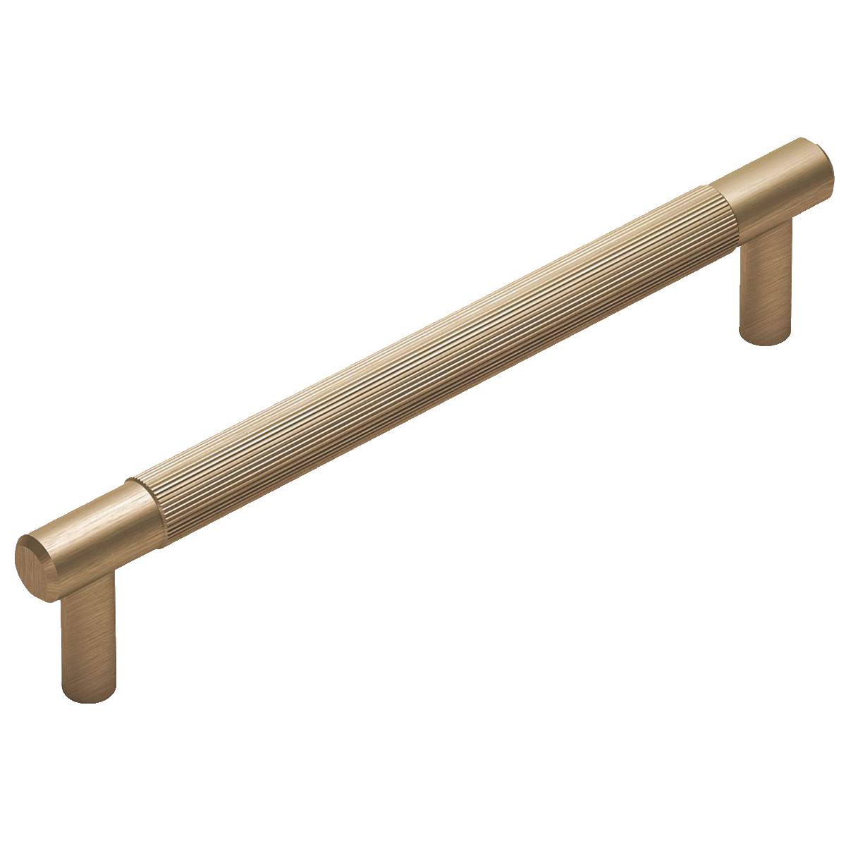 POIGNÉE DE MEUBLE CANNELÉE BRONZE ENTRAXE 160